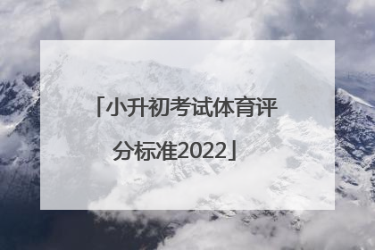 「小升初考试体育评分标准2022」广州小升初考试体育评分标准2022