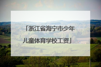 浙江省海宁市少年儿童体育学校工资