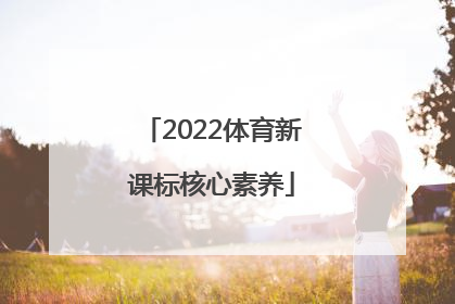 「2022体育新课标核心素养」2022小学语文新课标核心素养