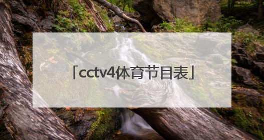 「cctv4体育节目表」cctv5+体育赛事直播