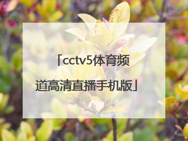 「cctv5体育频道高清直播手机版」中央cctv5体育频道高清直播