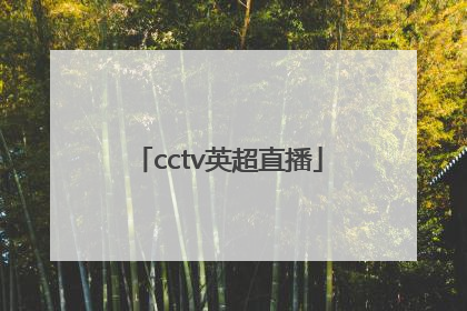 「cctv英超直播」cctv5英超直播安排