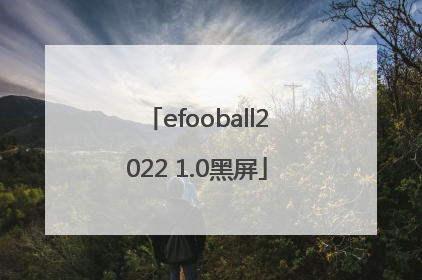 efooball2022 1.0黑屏