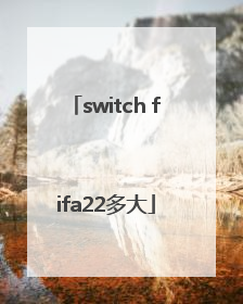switch fifa22多大