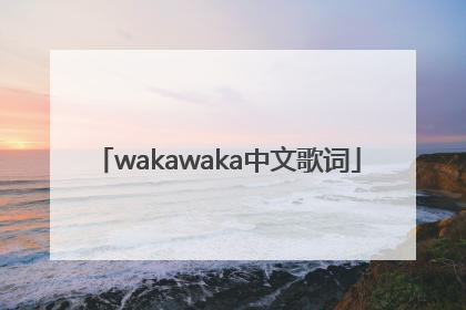wakawaka中文歌词